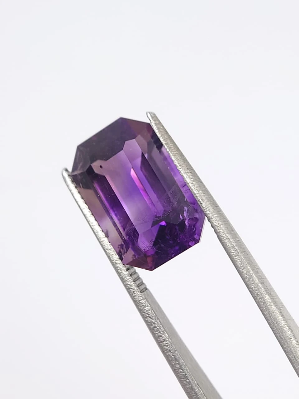 6.25ct Natural Amethyst Emerald Cut loose Gemstone From Nigeria — view 1